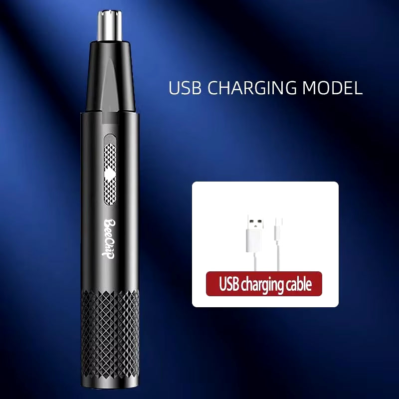 Nose Hair Trimmer USB Rechargeable Trimmer for Nose Andear Hair Metal Shaver Electric Shaver Trim Nose Hair for Women and Men